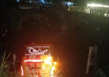 Bus Rute Samarinda-Banjarmasi Tercebur ke Sungai, 16 Penumpang Luka Berat dan 2 Meninggal Dunia