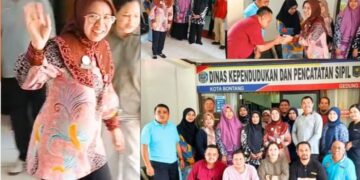 Sekda Bontang Aji Erlynawati Sempatkan Kunjungan ke Disdukcapil Sebelum Purna Tugas