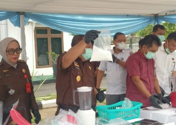 Kejari Bontang Musnahkan Barang Bukti 621 Gram Sabu Dengan Cara Diblander
