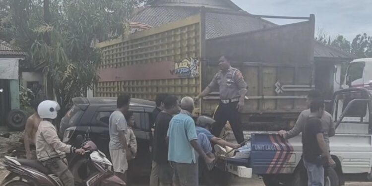 Warga Loktuan Diduga Meninggal Dunia Saat Mengemudi di Jalan Poros Bontang–Sangatta