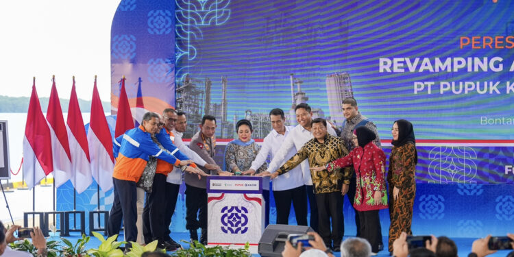 Dukung Keberlanjutan Swasembada Pangan, Pupuk Indonesia Resmikan Modernisasi Pabrik Tertua Pupuk Kaltim