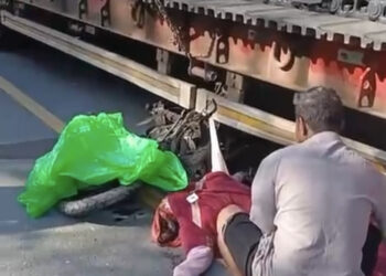 Pengendara Motor Tewas Usai Tabrak Truk Trailer di Jalan Poros Bontang–Samarinda