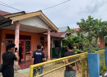 Olah TKP Kematian Terduga Pelaku Maling Mangga di Api-Api Bontang Utara