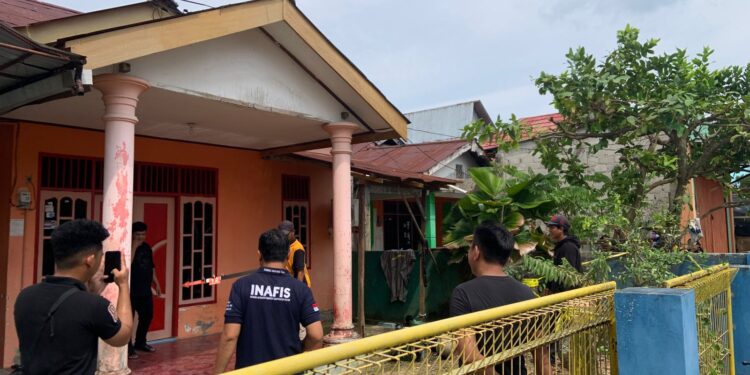 Olah TKP Kematian Terduga Pelaku Maling Mangga di Api-Api Bontang Utara